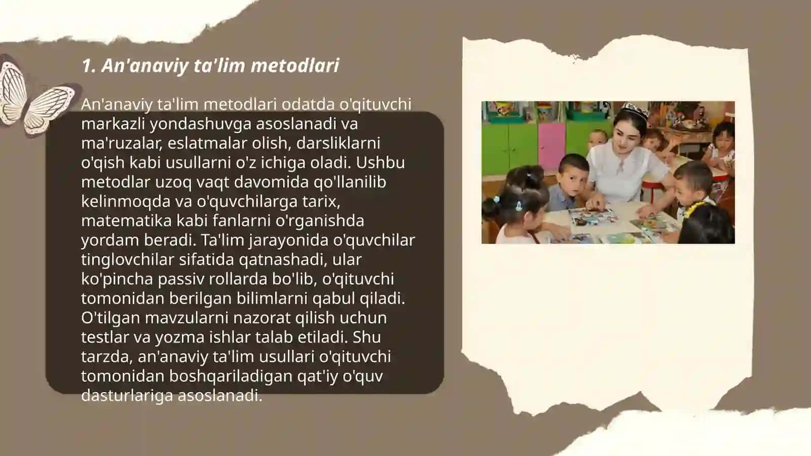 An'anaviy ta'lim metodlari 3