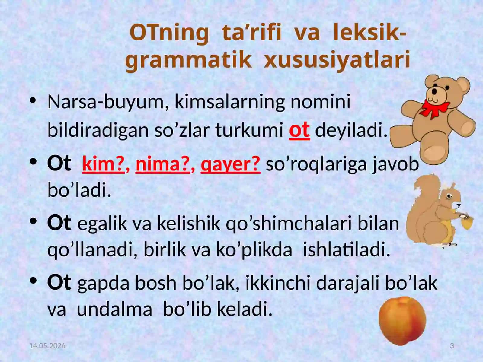 OT SO’Z TURKUMI 3