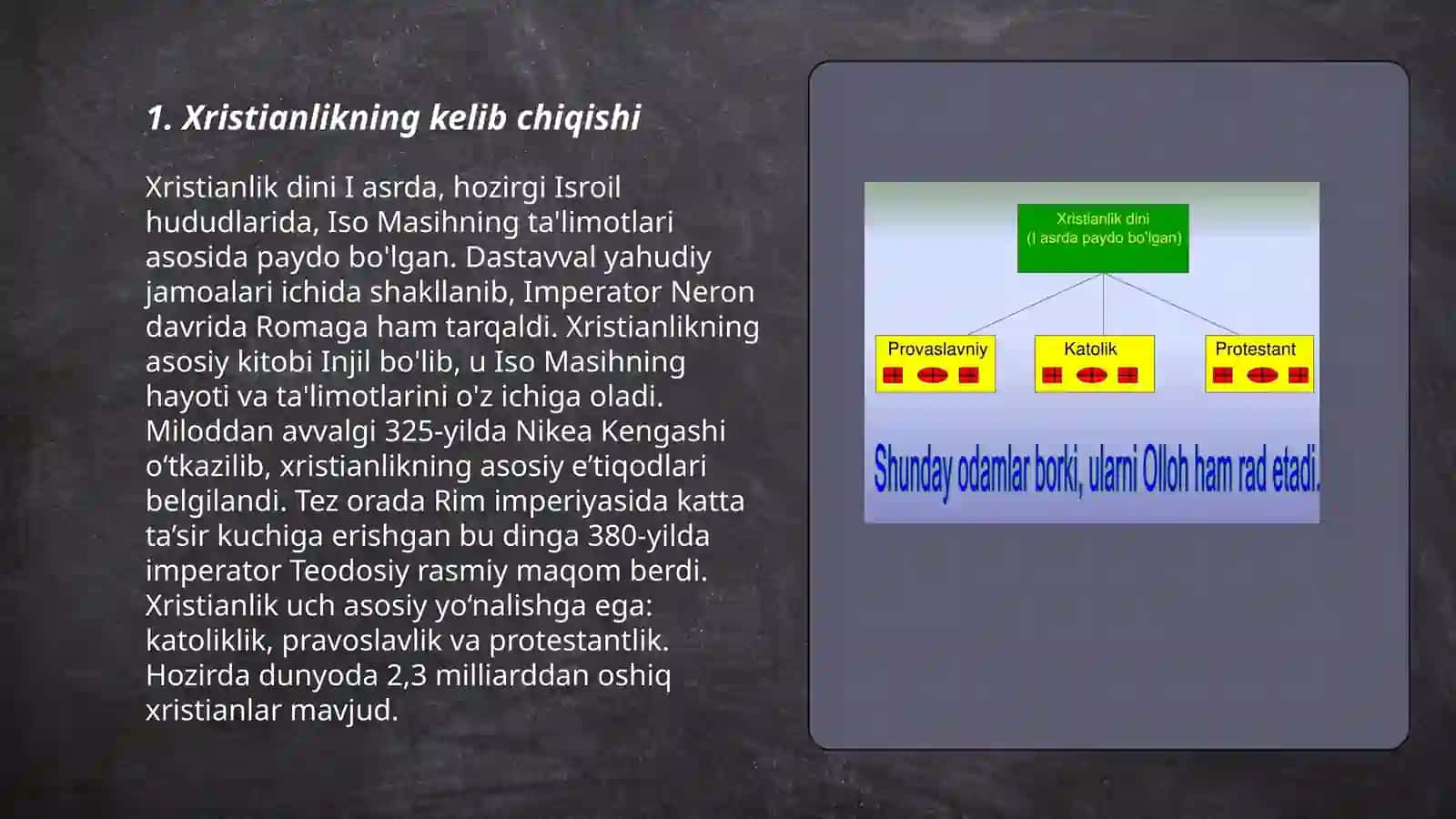 Xristianlikning kelib chiqishi 3