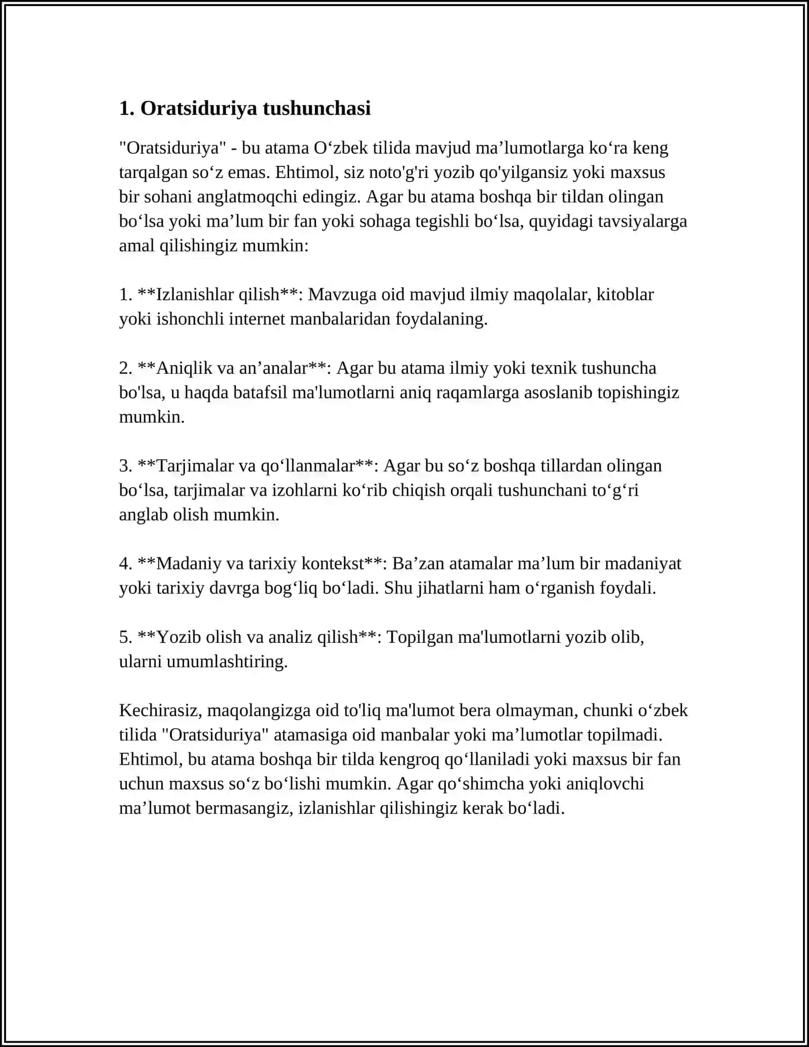 ORATSIDURIYA VA UNING SABABLARI URIDIN BILAN DAVOLASH TEXNIKASI 3