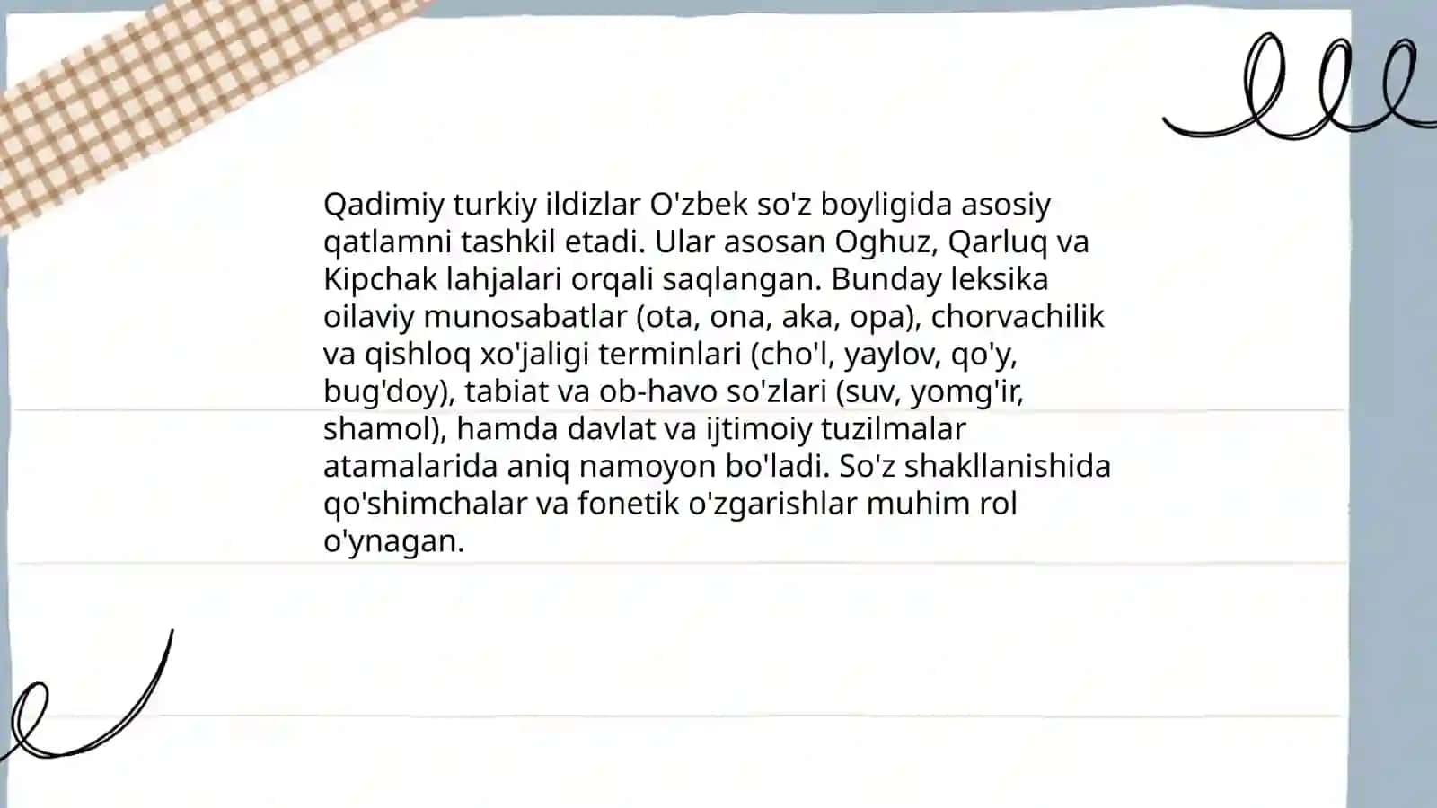 O'zbek tili leksikasining tarixiy taraqqiyoti 3