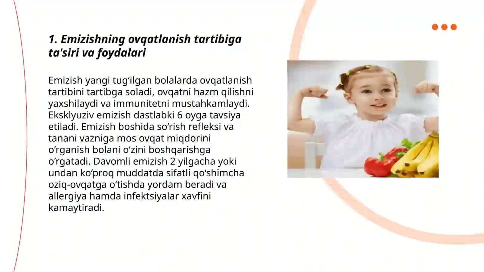 Emizishning ovqatlanish tartibi 3