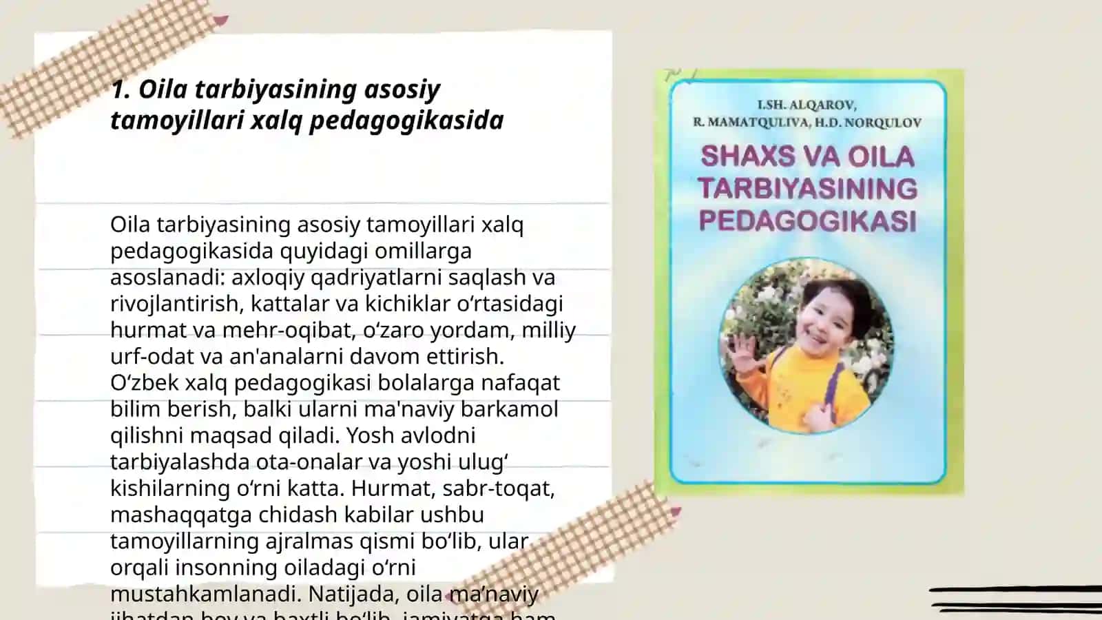 Oila tarbiyasining xalq pedagogikasi manbalarida aks etishi 3