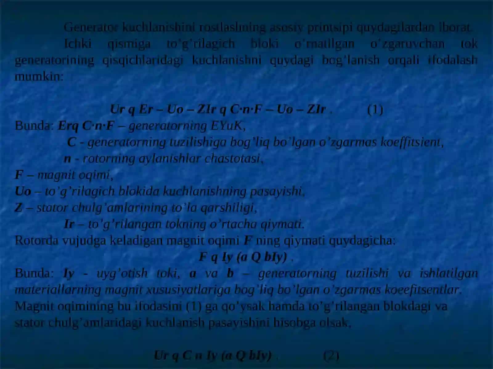 Ma’ruza.Kuchlanishini rоstlagichlari 3