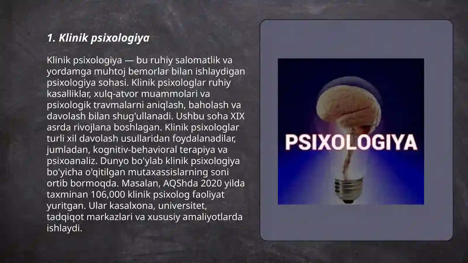 Psixologiya fanining sohalari 3