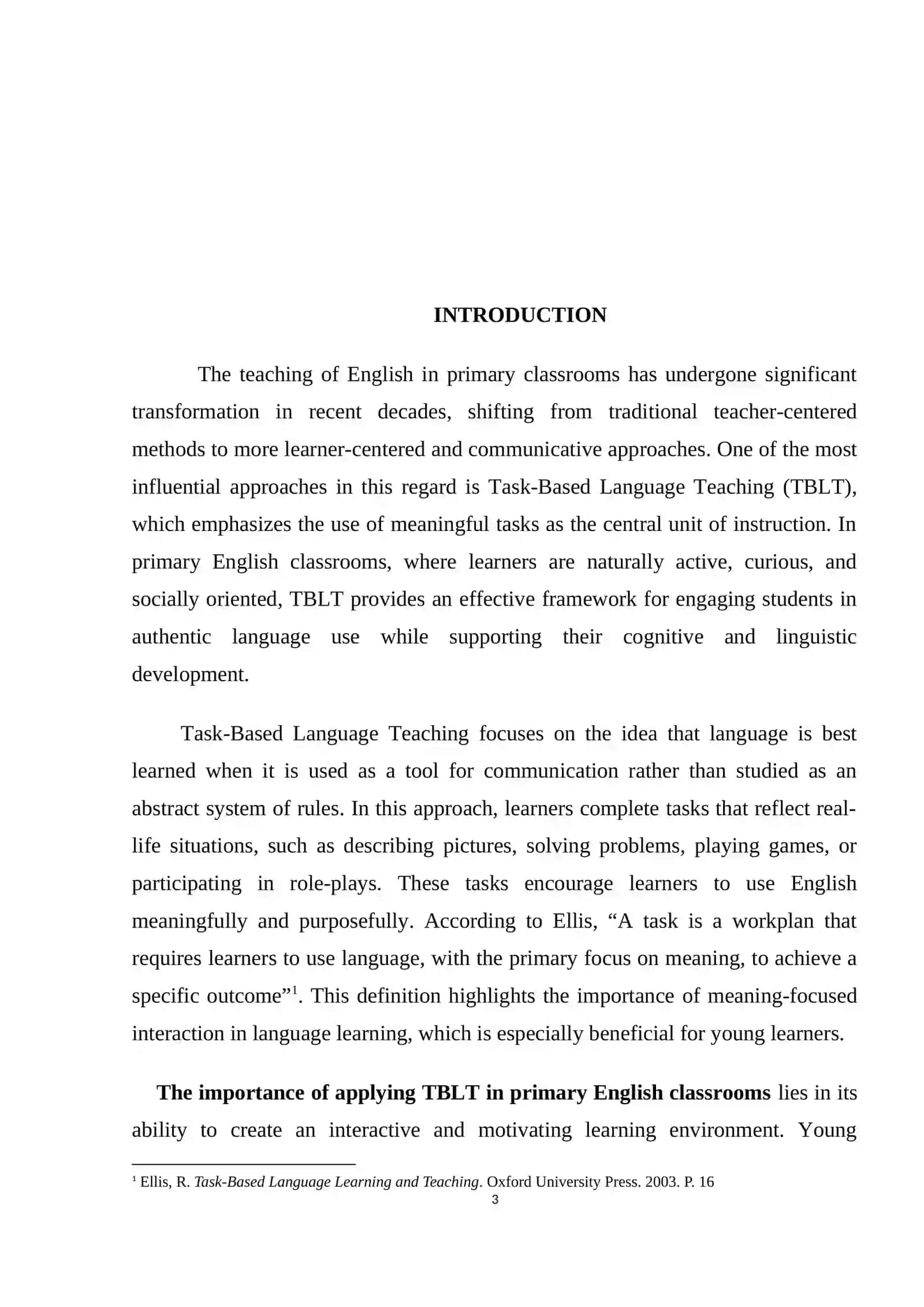 Applying Task-Based Language teaching in Primary English Classrooms 3