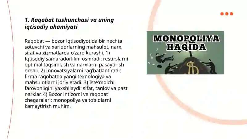 Raqobat va Monopoliya 3