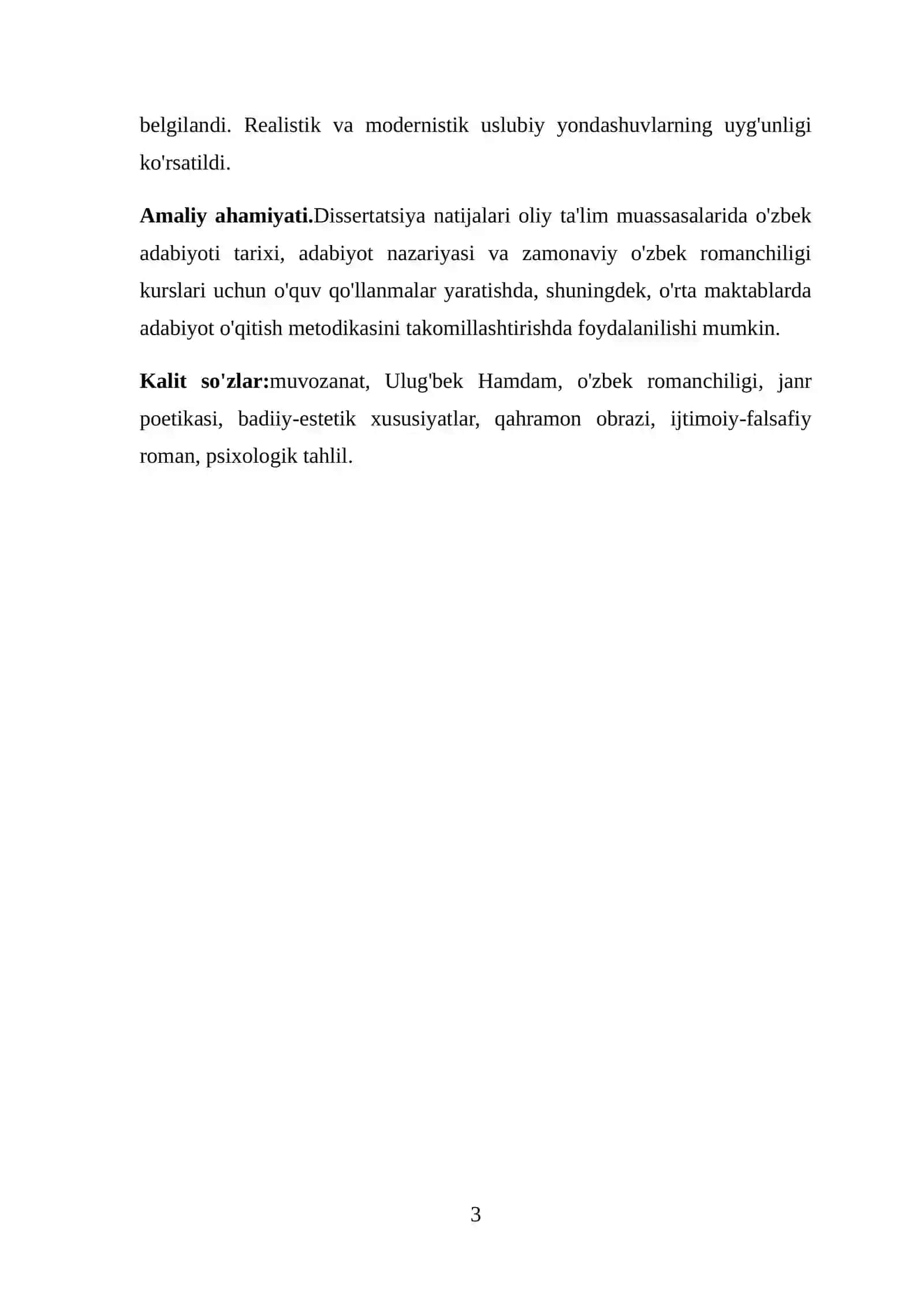 ULUG'BEK HAMDAMNING "MUVOZANAT" ASARI 3