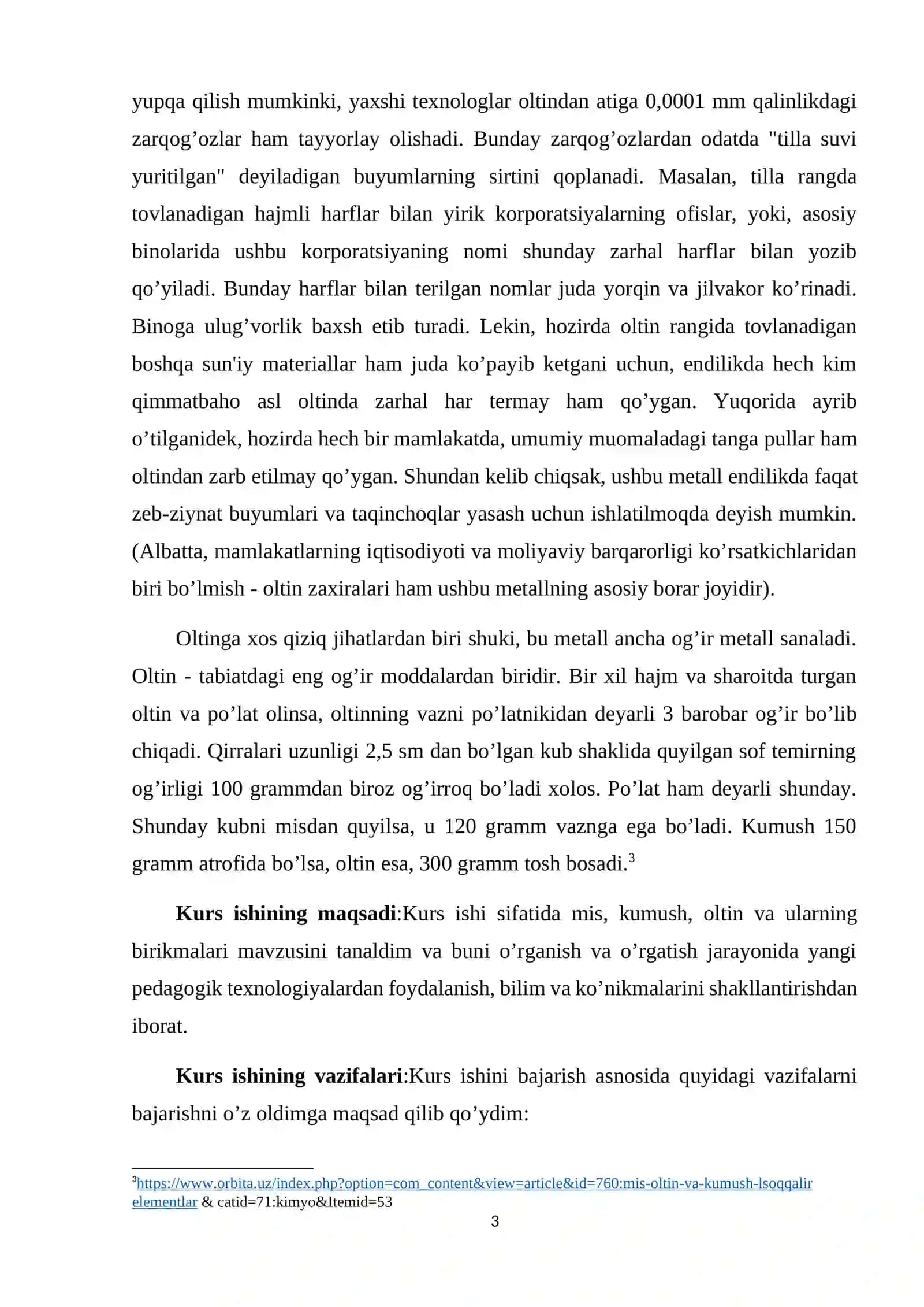 Mis, kumush, oltin va uning birikmalari, sanoatdagi ahamiyati 3