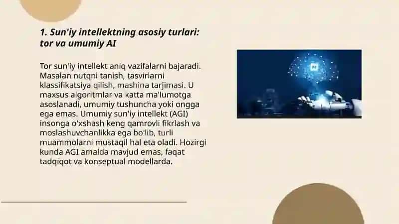 Sun'iy intellektni turlari 3