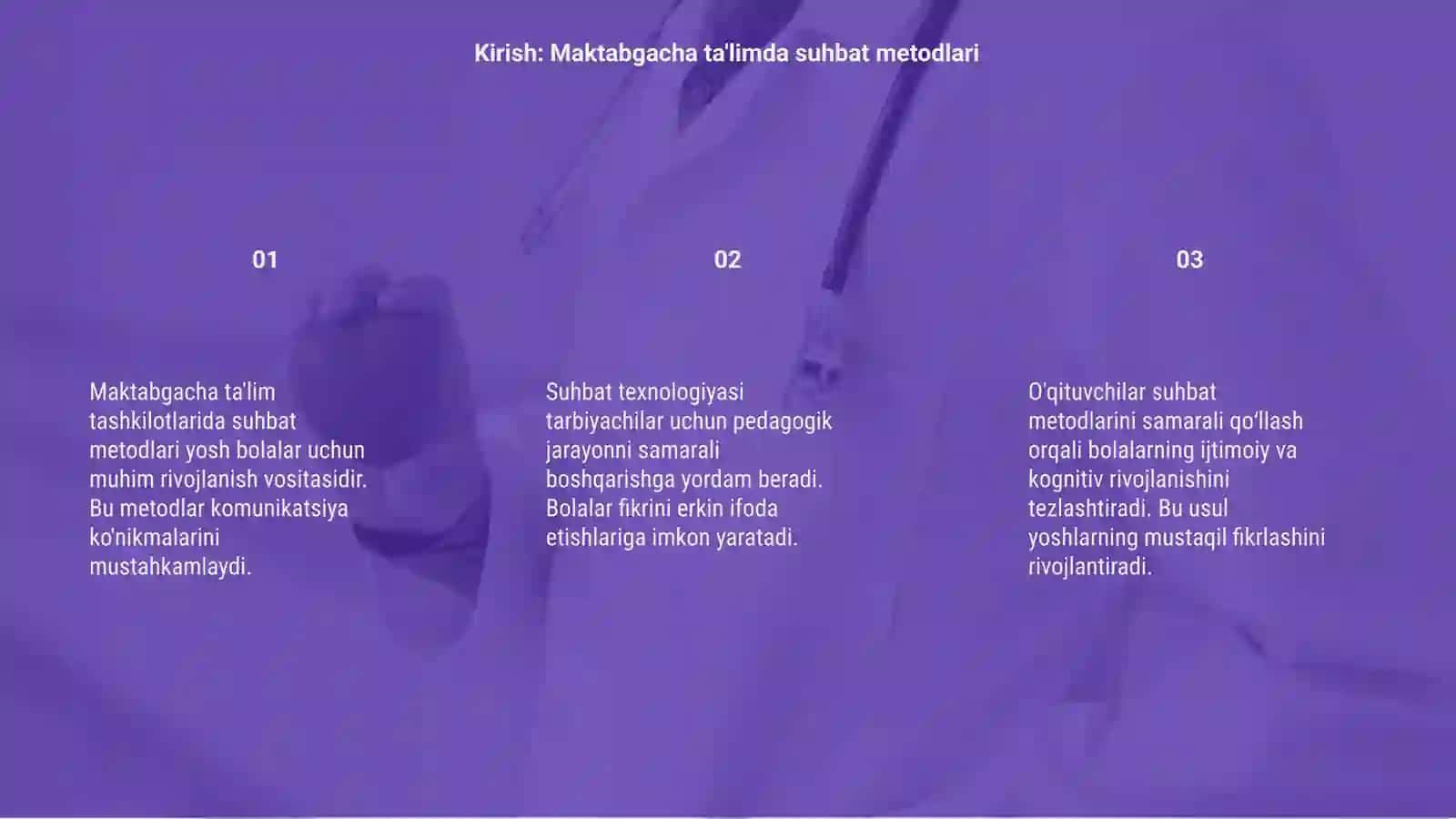 Suhbat Metodlari va Texnologiyasi 3