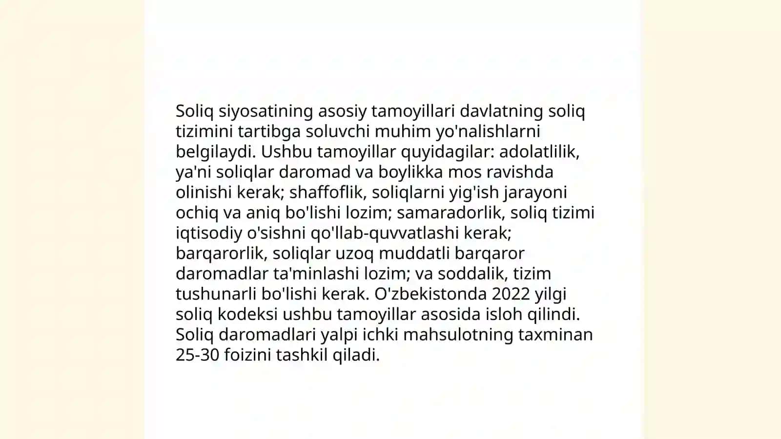 Soliq siyosatining asosiy tamoyillari 3