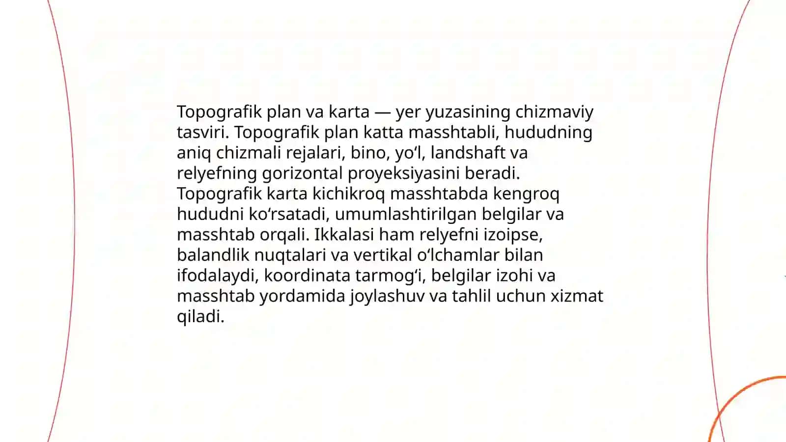 Topografik plan va karta 3