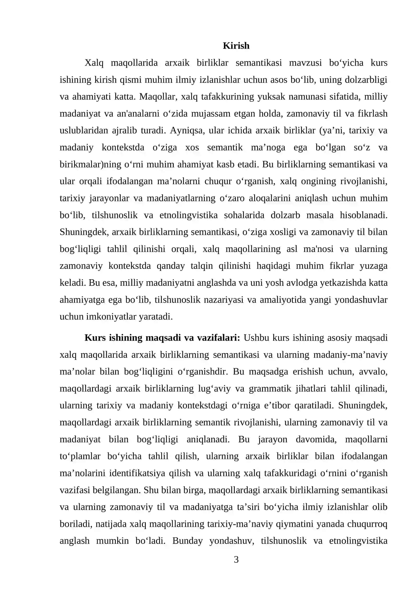 Xalq maqollarida arxaik birliklar semantikasi 3