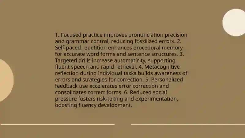 The role of individual work and varied interactions in Language learning 3
