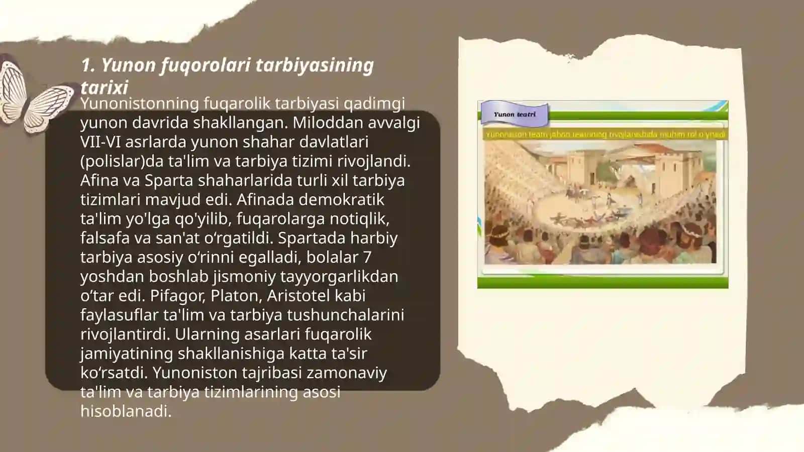 Yunon fuqorolari tarbiyasi 3