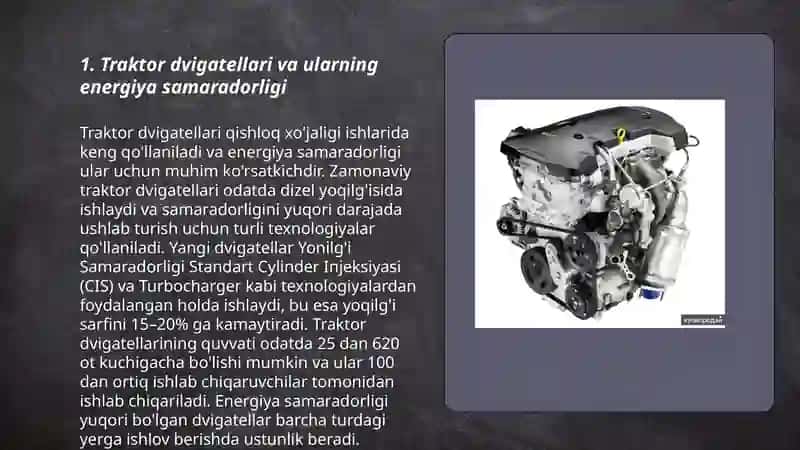 Xorijiy firma traktorlaning dvigatellari 3