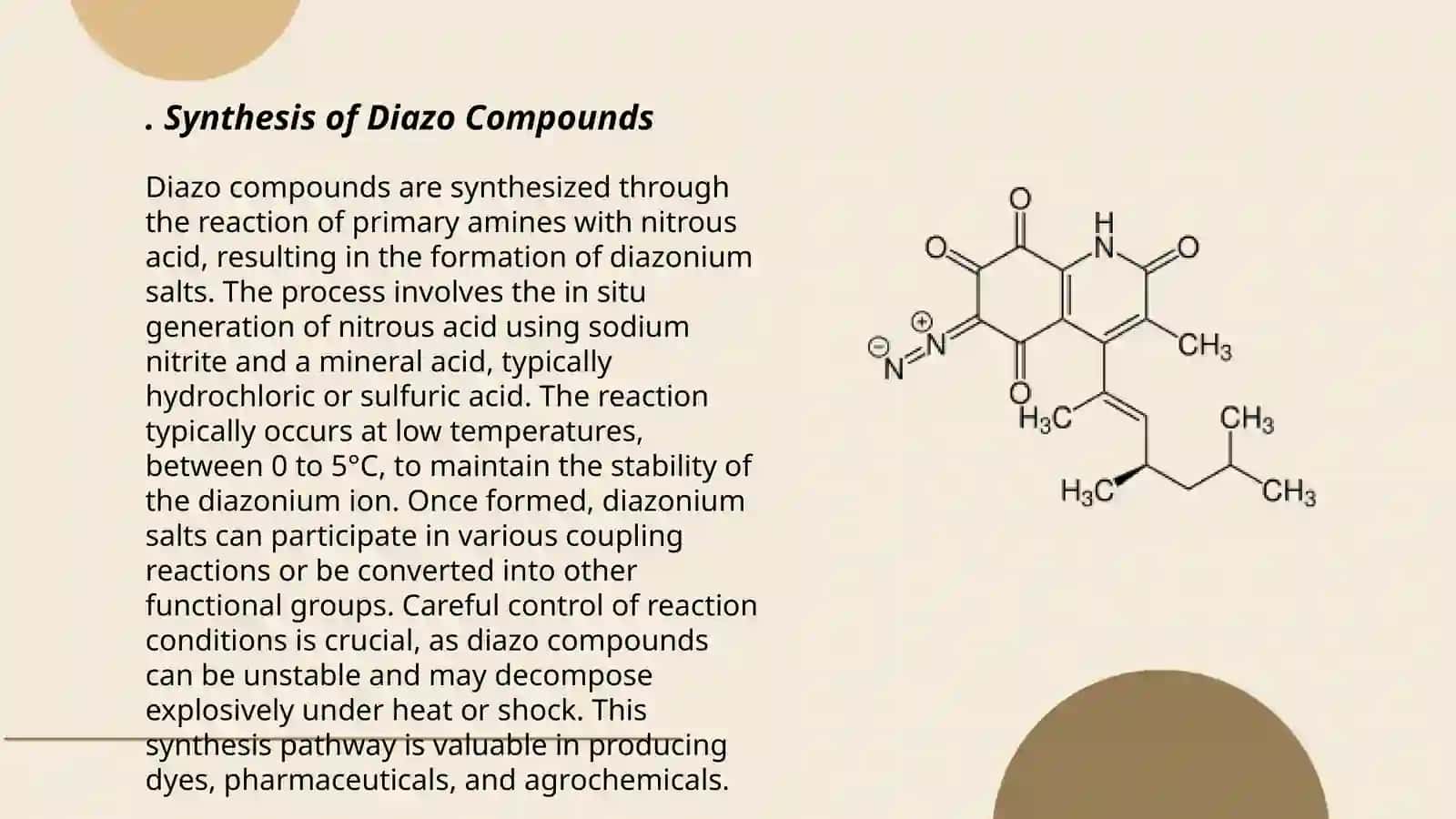 Synthesis of Diazo Compounds 3