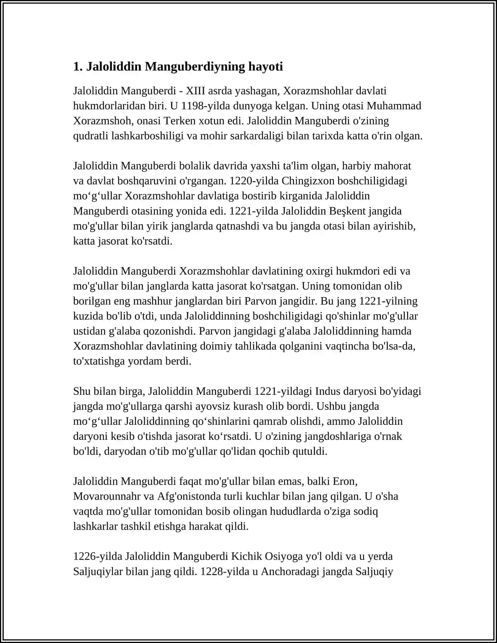 JALOLIDDIN MANGUBERDI BUYUK SARKARDA 3