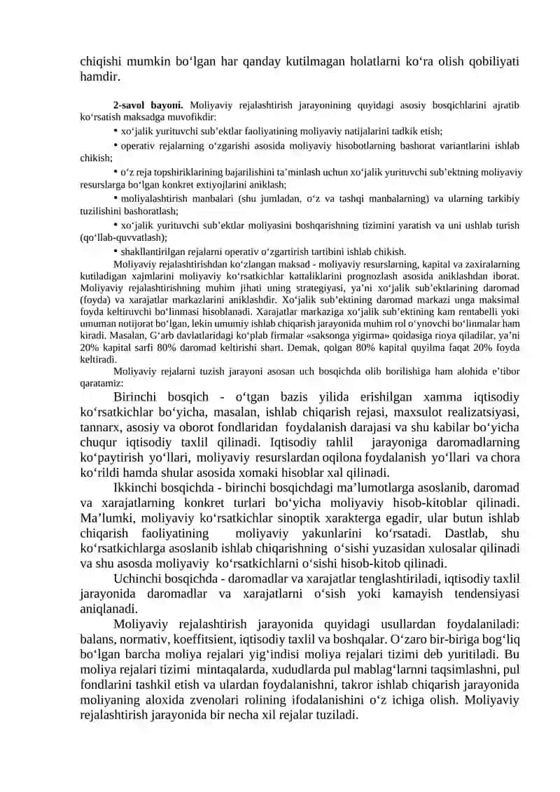 MOLIYAVIY REJALASHTIRISH VA BYUDJETLASHTIRISH 3