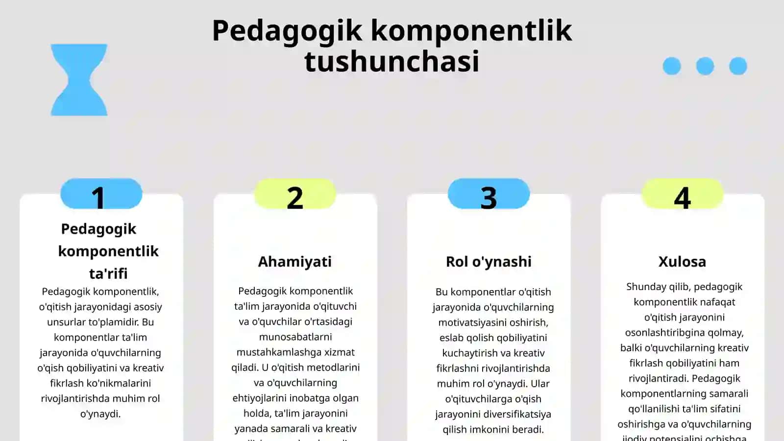 Pedagogik komponentlik va kreativlik 3