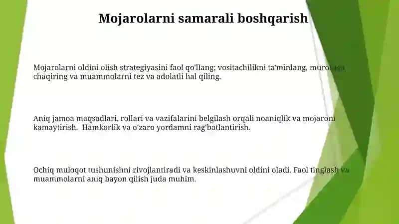 Jamoalararo sogʻlom muhit yaratish 3
