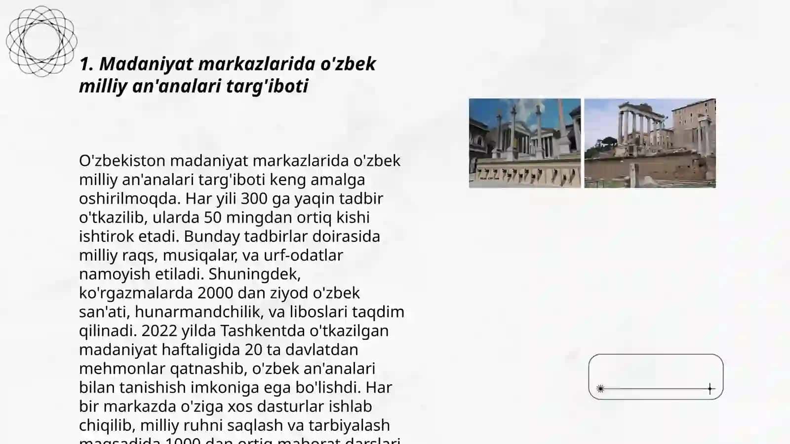 Madaniyat markazlarida targʻibot -tashviqot ishlari 3