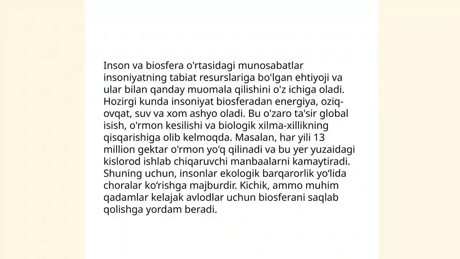Inson va biosfera 3