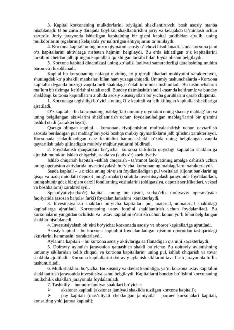 KAPITALNI VA MOLIYAVIY TA’MINOT JARAYONINI BOSHQARISH 3