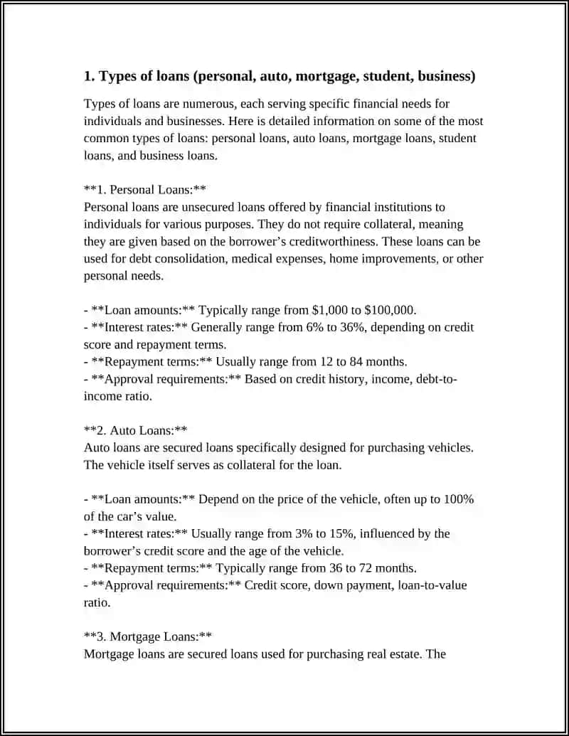 UNDERSTANDING OF LOANS 3
