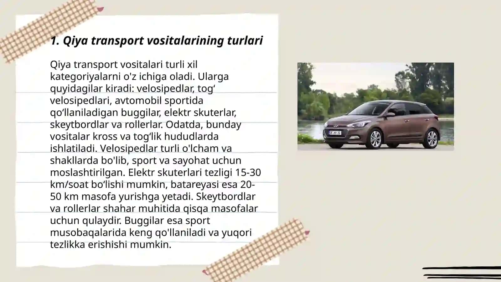 Qiya transport vositalari 3
