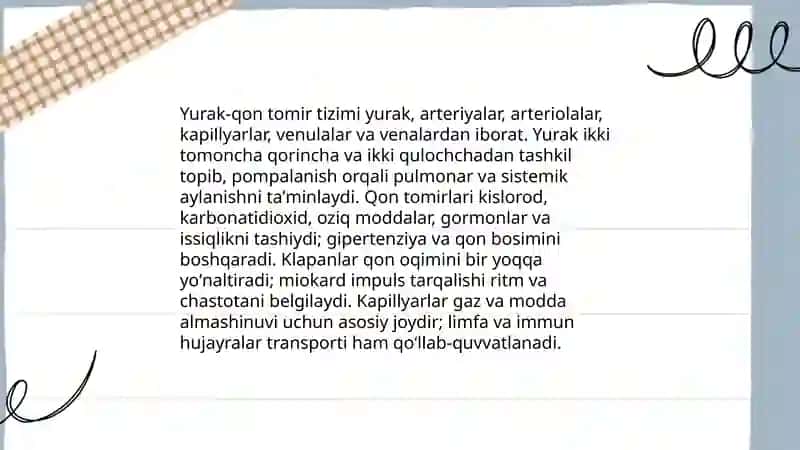 Yurak-qon tomir tizimi 3