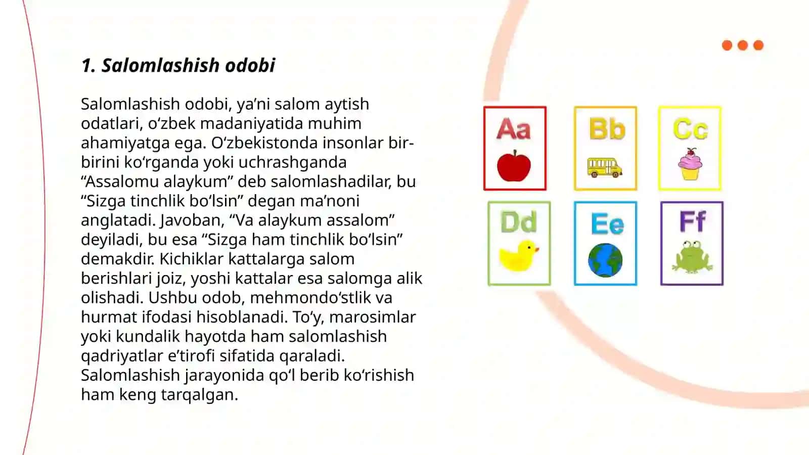 Oʻrta guruh uchun Xushmuomalalik alifbosi 3