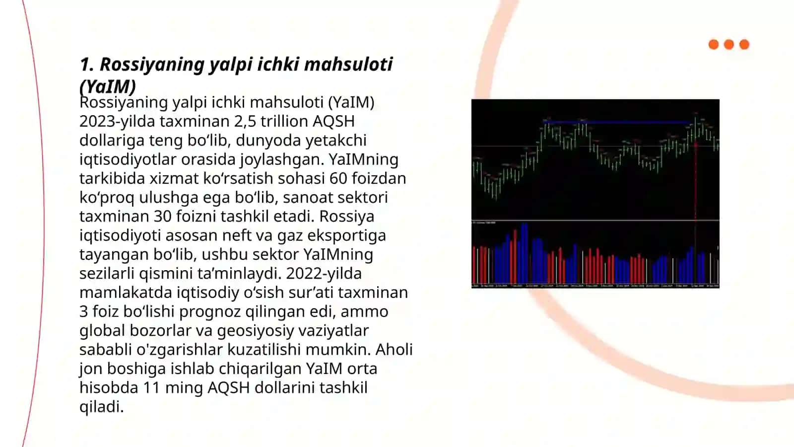 Rossiyaning yalpi ichki mahsuloti (YaIM) 3