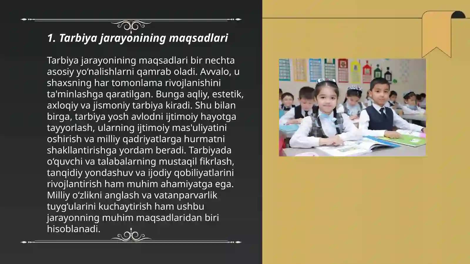 Tarbiya jarayonining mohiyati va mazmuni 3