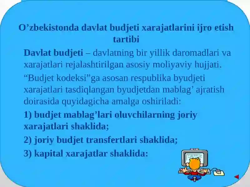 DAVLAT XARAJATLARI XISOBII 3