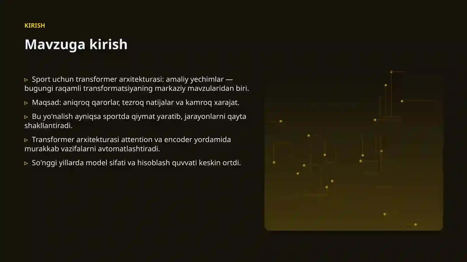 Sport uchun transformer arxitekturasi: amaliy yechimlar 3