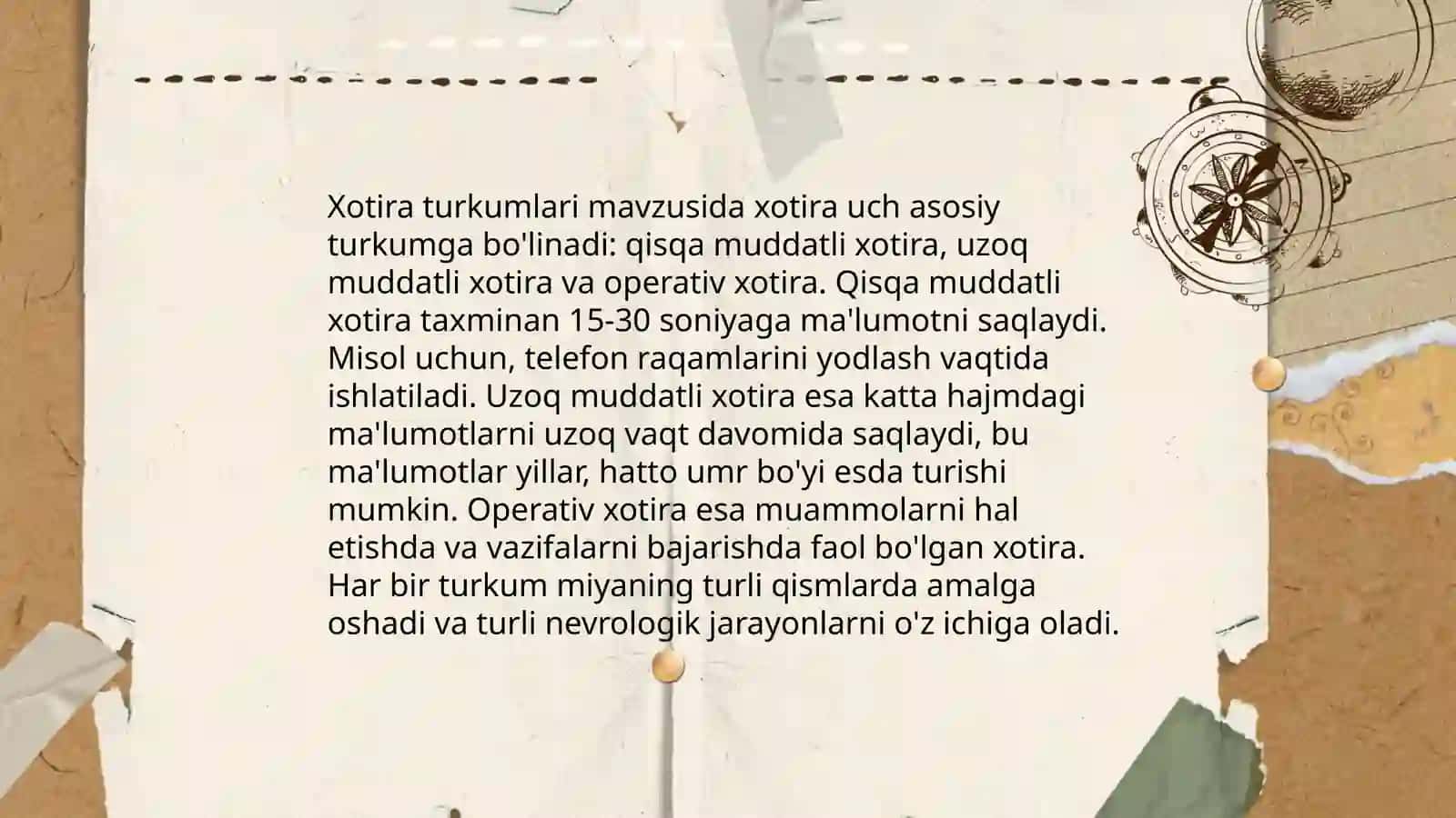 Xotira mexanizmlari 3