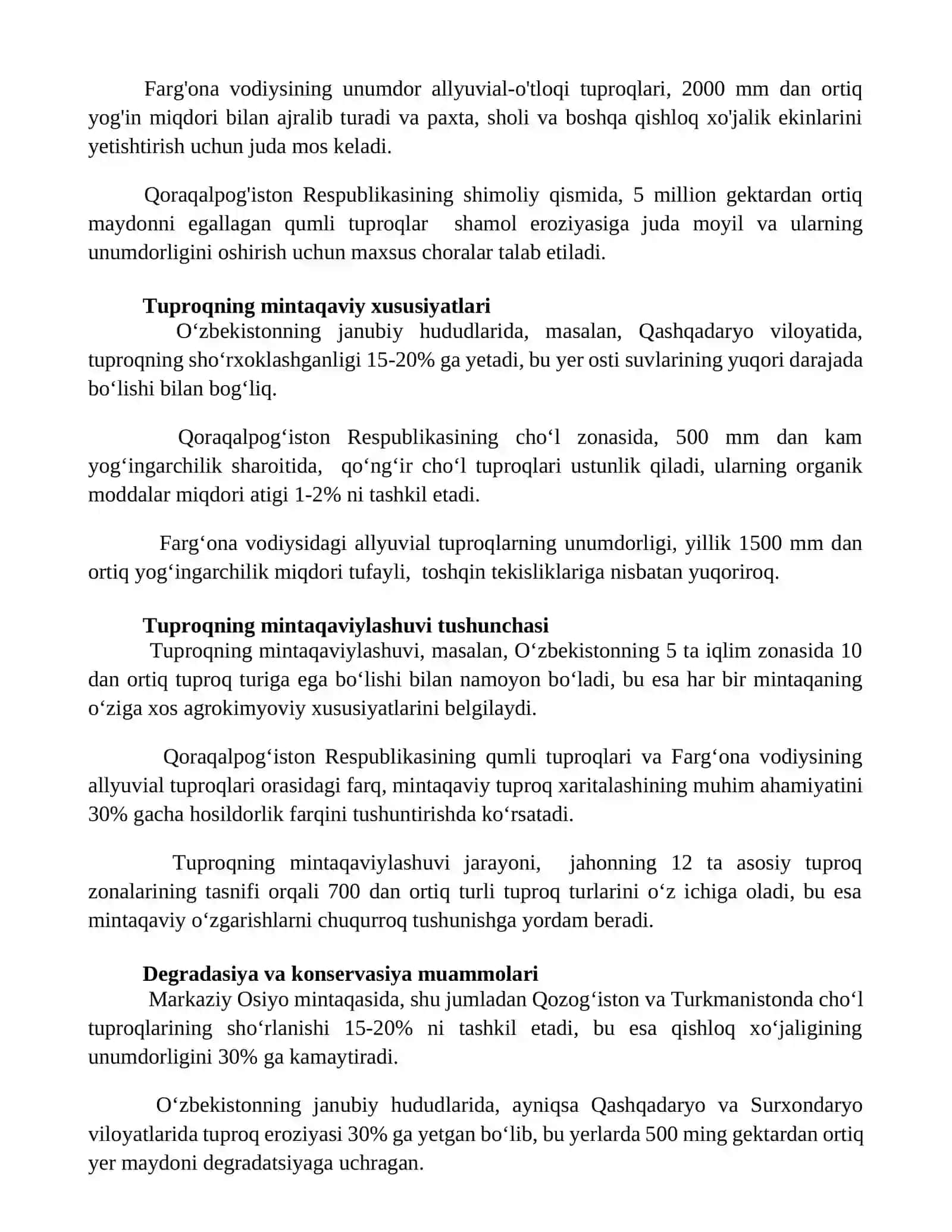 Tuproqlarni hududiy rayonlashtirish 3