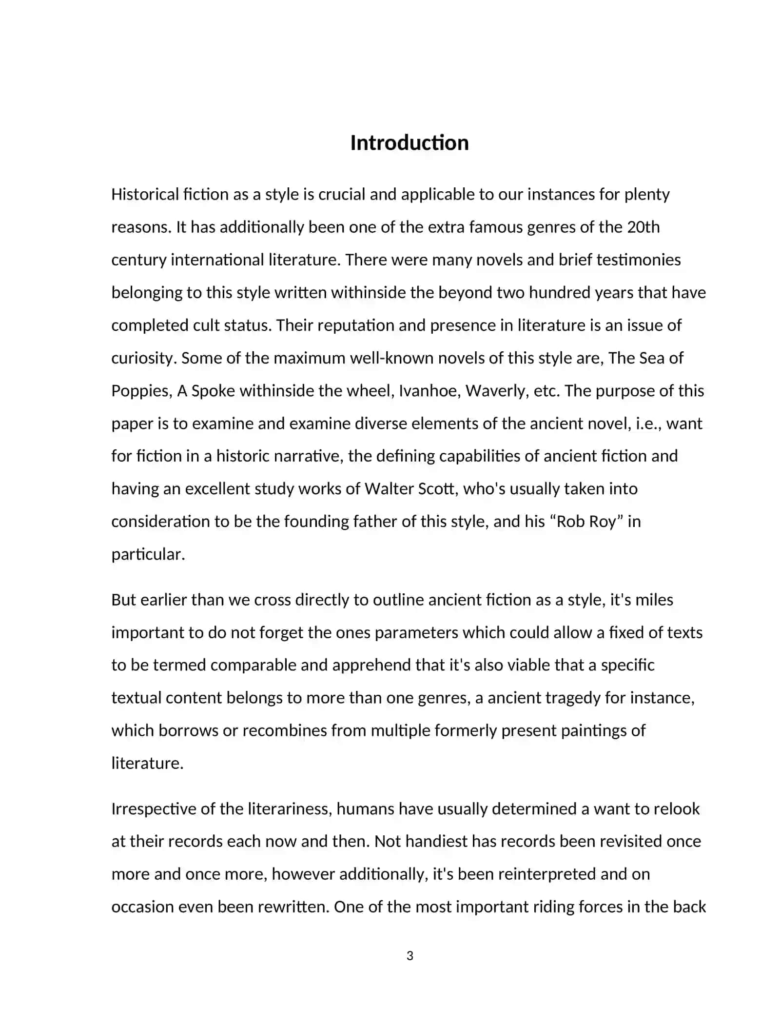 Course paper "The specificity of the poetics in Walter Scott’s historical novels" 3