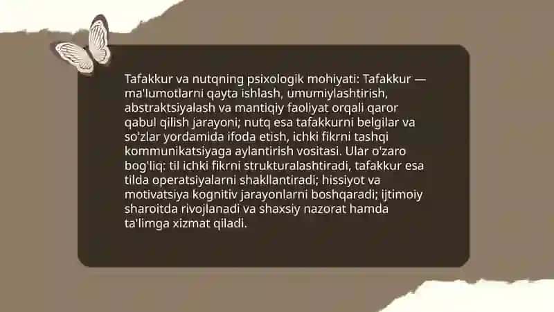 Tafakkur va nutqning psixologik tavsifi 3