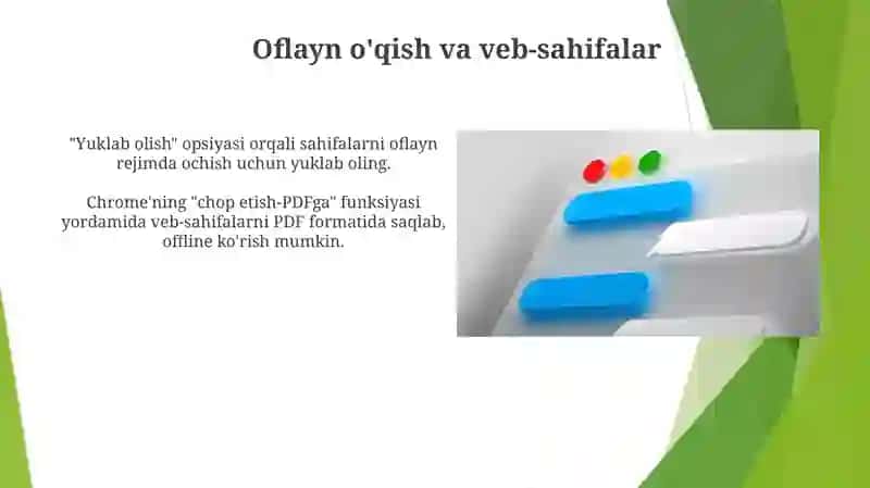 Google Chrome dasturi imkoniyatlari 3