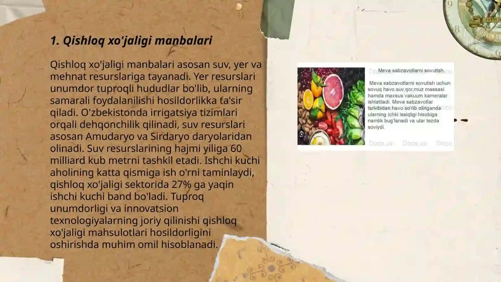 Qishloq xo'jaligi manbalari 3