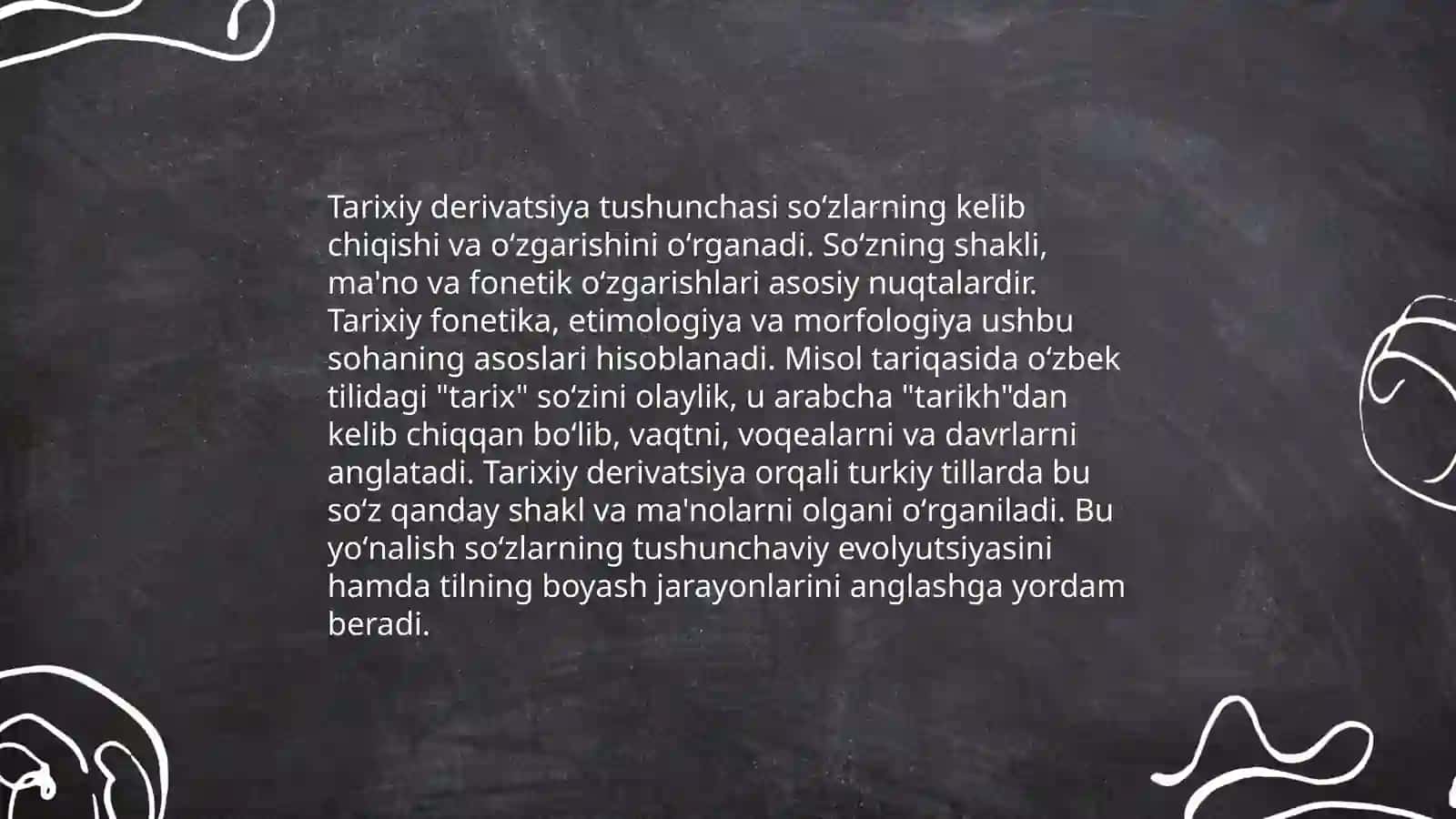 Tarixiy va sinxron derivatsiya tahlili 3