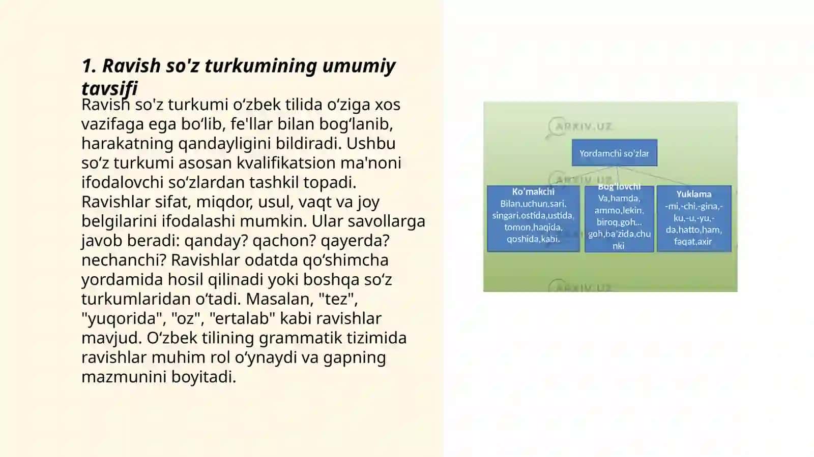 Ravish so'z turkumi 3