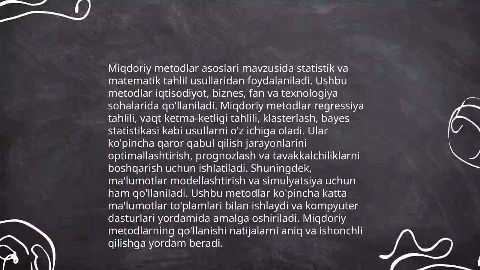 Miqdoriy analiz usullari 3