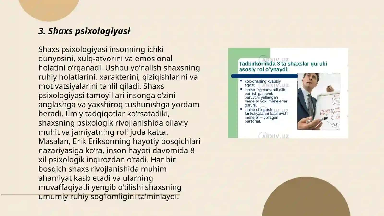 Shaxs psixologiyasi 3