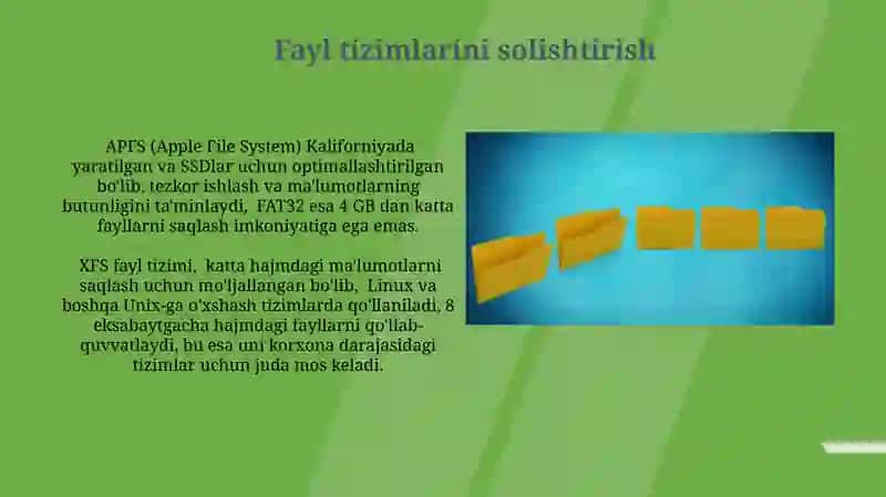 Fayl tizimlari va ularning tuzilishi 3