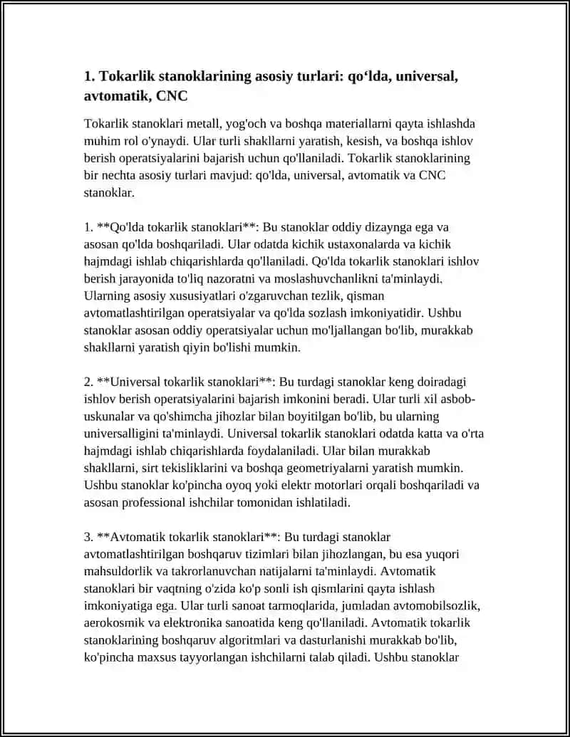Tokarlik Stanoklari 3