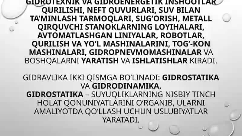 Suyuqlik va gaz mexanikasi rivojlanish bosqichlari 3